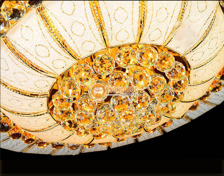 Đèn ốp trần thủy tinh kiểu dáng hoa cách điệu CM248-15